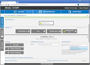 Using Atmel START to correct a microcontroller configuration error