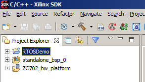 Creating the board support package for the Zynq TCP/IP example